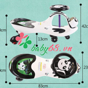 Xe Lac Gau Truc Pada Hlz 228 Co Banh Den Led Sang 4