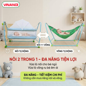 Nôi võng tự động Vinanoi NV2080 - Ảnh 6