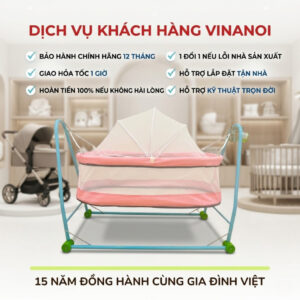 Nôi võng tự động Vinanoi NV2080 - Ảnh 11