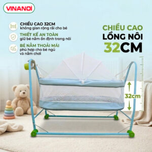 Nôi võng tự động Vinanoi NV2080 - Ảnh 12