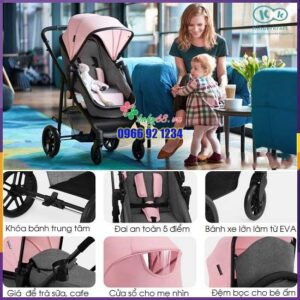 Bo Xe Day Kem Noi Xach Tay Kinderkraft Juli 2in1 2