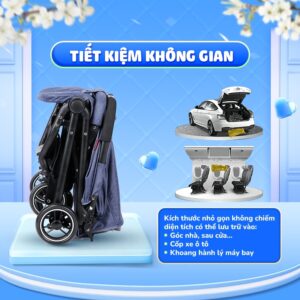Xe đẩy gấp gọn Chilux M02 - Thiết kế khoa học, Tính năng vượt trội - Ảnh 12