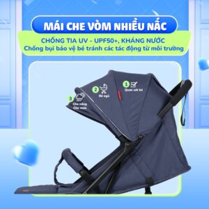 Xe đẩy gấp gọn Chilux M02 - Thiết kế khoa học, Tính năng vượt trội - Ảnh 13