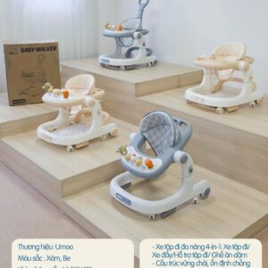 Alternative view of Xe tập đi đa năng Umoo UM 02256 – 4in1 xe đẩy + Bàn ăn dặm + Bàn chơi, điều chỉnh 6 mức cao