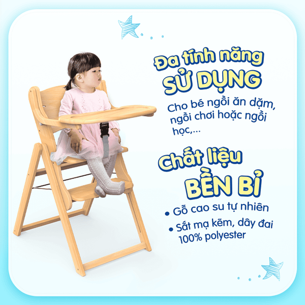 Ghế gỗ ăn dặm H2