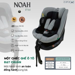 Ghế ô tô xoay 360° Zaracos Noah 0146 I-Size