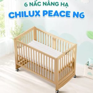 Nôi giường cho bé đa năng 6 nấc nâng hạ Chilux Peace N6
