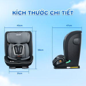 Ghế ngồi ô tô cho bé Chilux P004 - Đạt chuẩn I-size an toàn, hệ thống giảm chấn cao - Ảnh 5