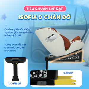 Ghế ngồi ô tô cho bé Chilux X70 - Kích thước ghế lớn, độ nghiêng tùy chỉnh linh hoạt - Ảnh 6