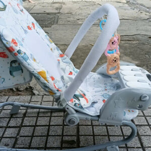 Ghế nhún rung gấp gọn cao cấp iiko - Ghế nhún bập bênh cho bé phát nhạc vải thoáng khí - Ảnh 12