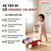 Xe tập đi gỗ VINANOI VN-BW01 – Hỗ trợ bé tập đi vững vàng từ những bước đầu
