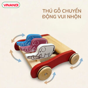 Xe tập đi gỗ VINANOI VN-BW01 – Hỗ trợ bé tập đi vững vàng từ những bước đầu - Ảnh 5